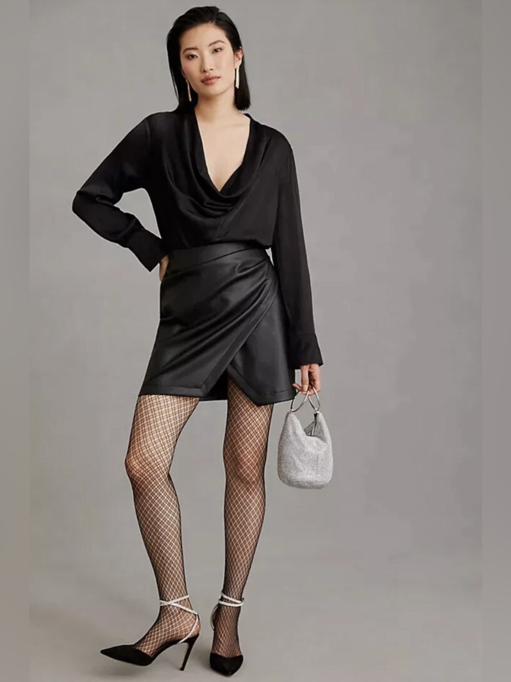 Anthropologie Maeve Plunge Faux Wrap Dress